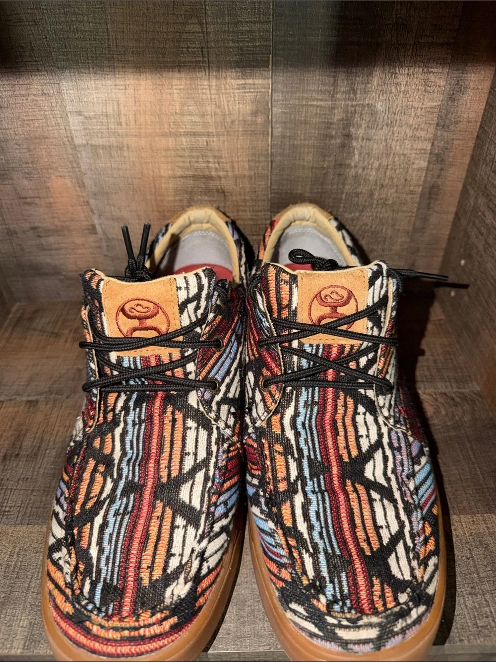 Twisted X Hooey style Aztec-Pattern Low-Top Sneakers size 12